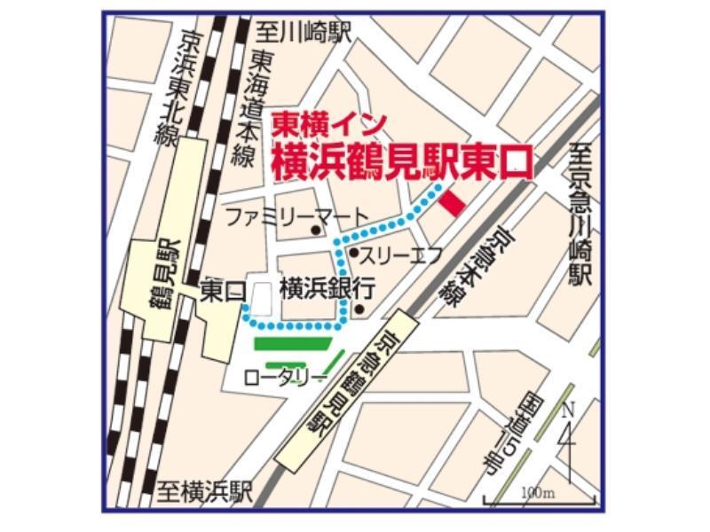 Toyoko Inn Yokohama Tsurumi Eki Higashi Guchi Dış mekan fotoğraf